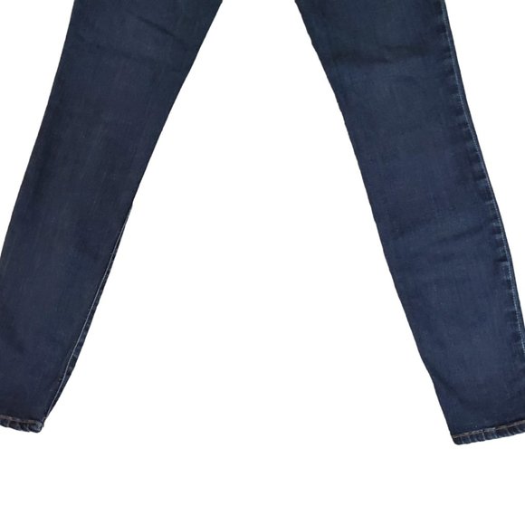 Frame Le High Skinny Wyman 27 (Meas 23x27.5 9.5" Mid Rise) Front Slit Jeans A13 - Picture 5 of 11